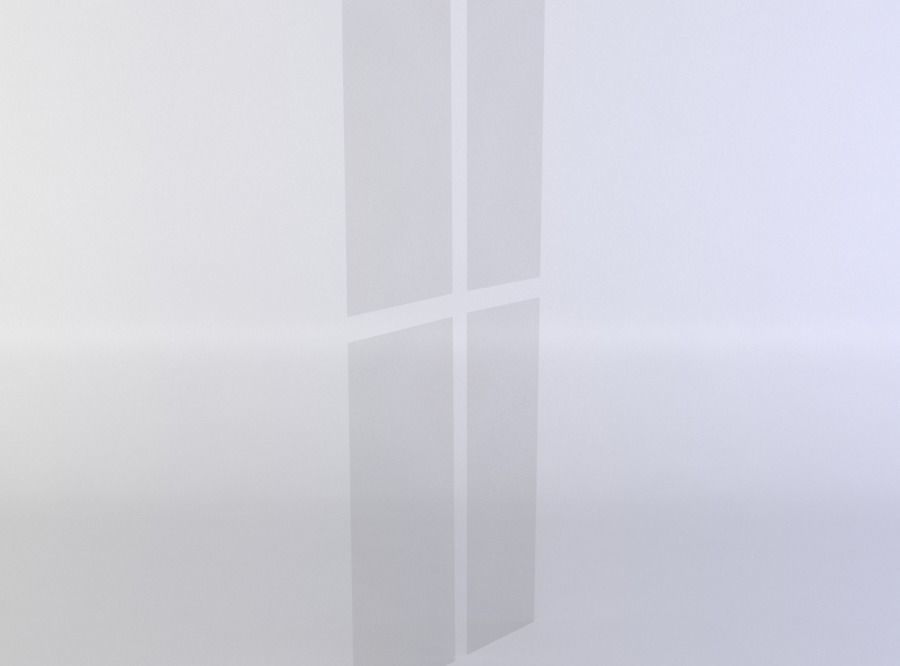 Window glass Low-poly 3D model_1