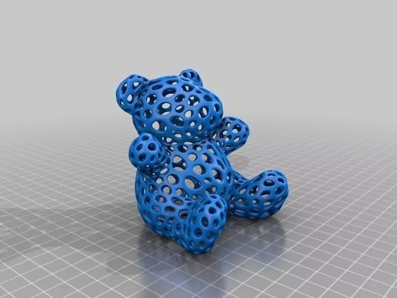 Teddy Bear - Voronoi Style Free 3D print model