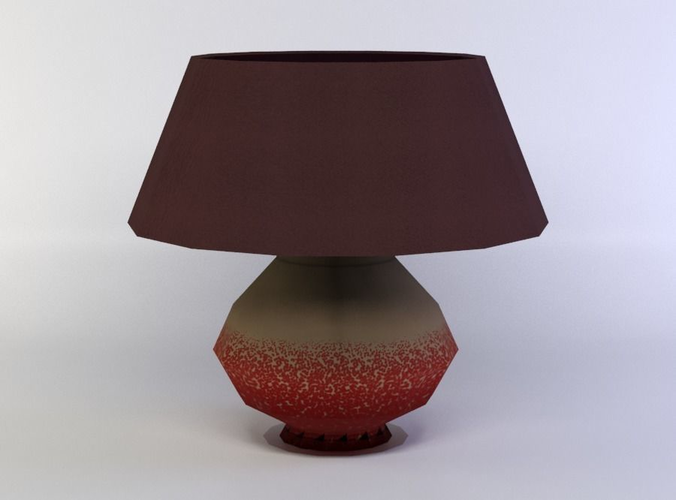 Desk lamp Low-poly 3D model