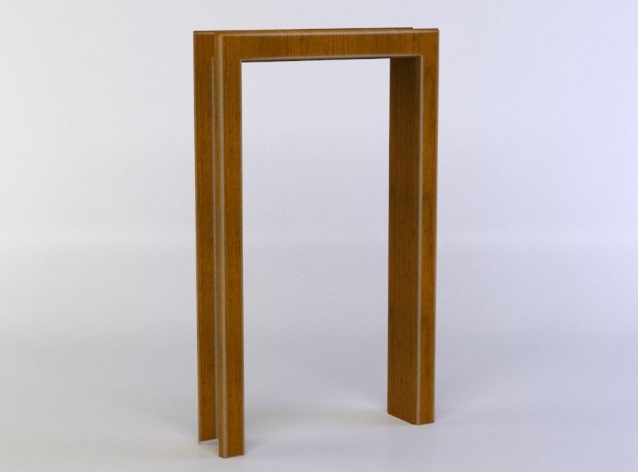 Door frame Low-poly 3D model_2