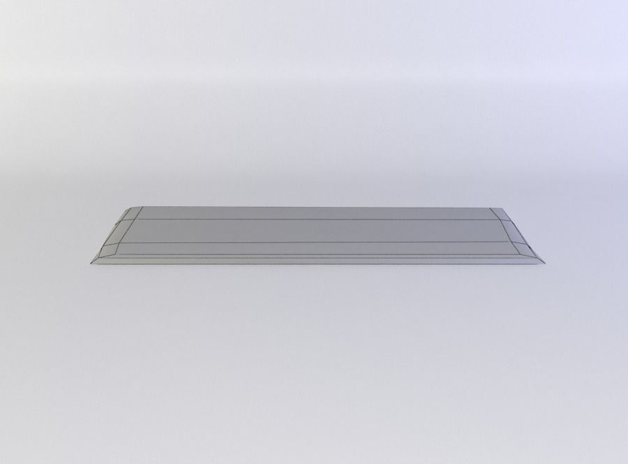 Carpet chocolate mat Low-poly 3D model_3