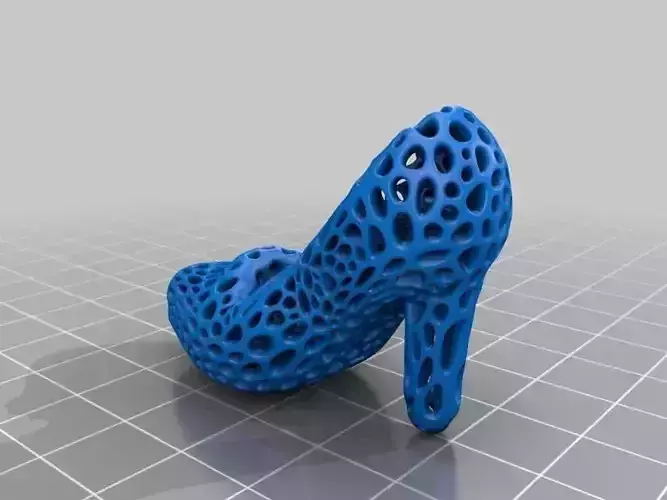 High heel shoe - Voronoi style