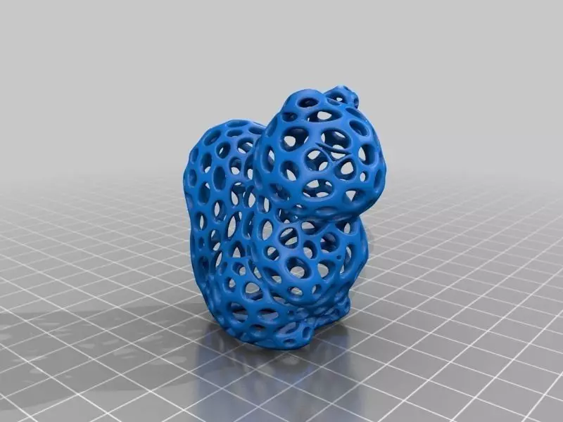 Squirrel - Voronoi-Style Free 3D print model_0