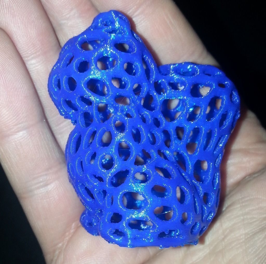 Squirrel - Voronoi-Style Free 3D print model_2