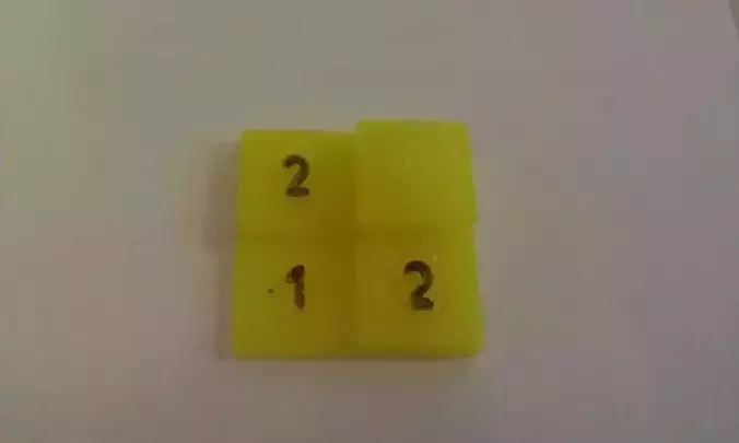 multiplication table for testprint Free 3D print model