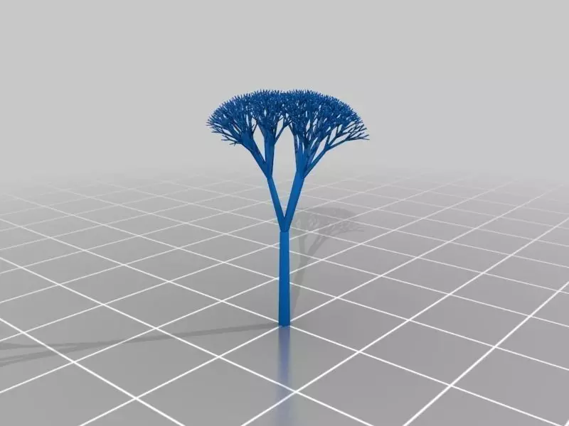 My Customized Recursive Tree with some degree of randomness Free 3D print model_0