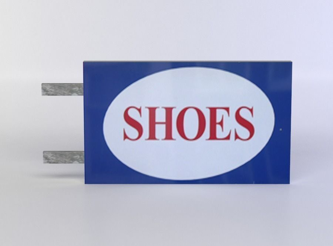 Shoes sign 
