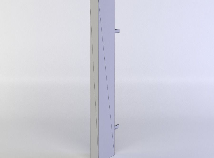 Advertisement hotel sign Low-poly 3D model_4