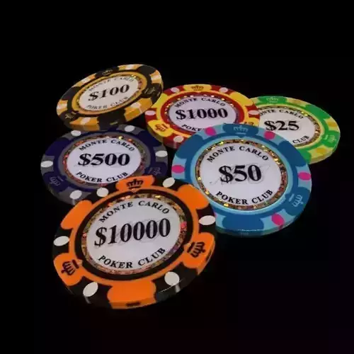 casino chip Low-poly 3D model