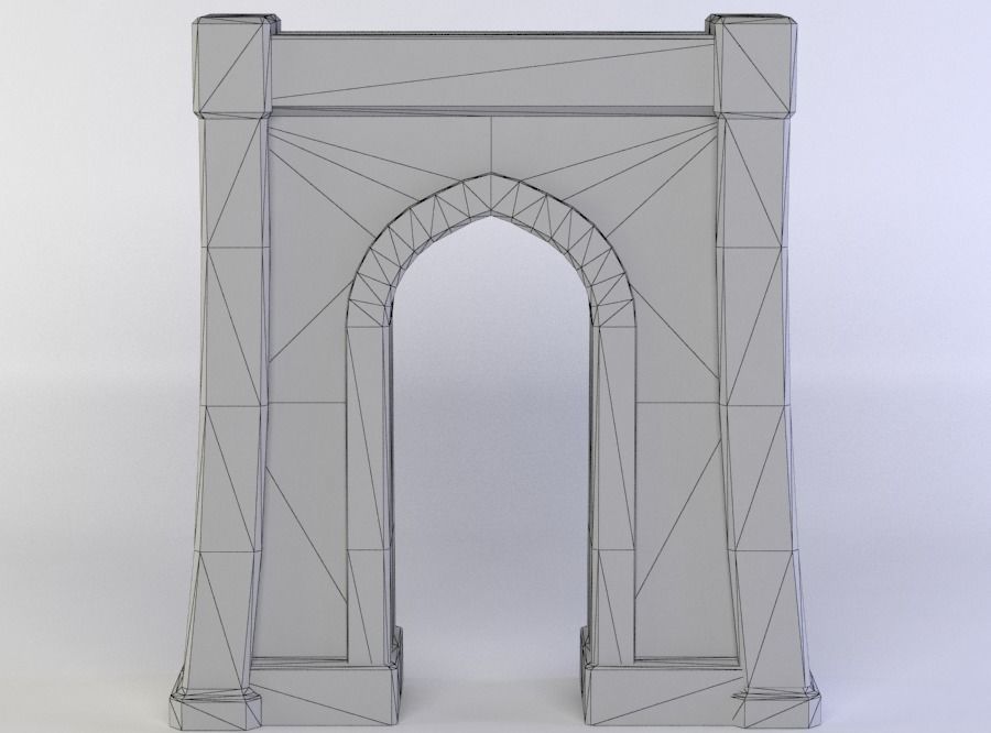 Masonry arch1  Low-poly 3D model_3