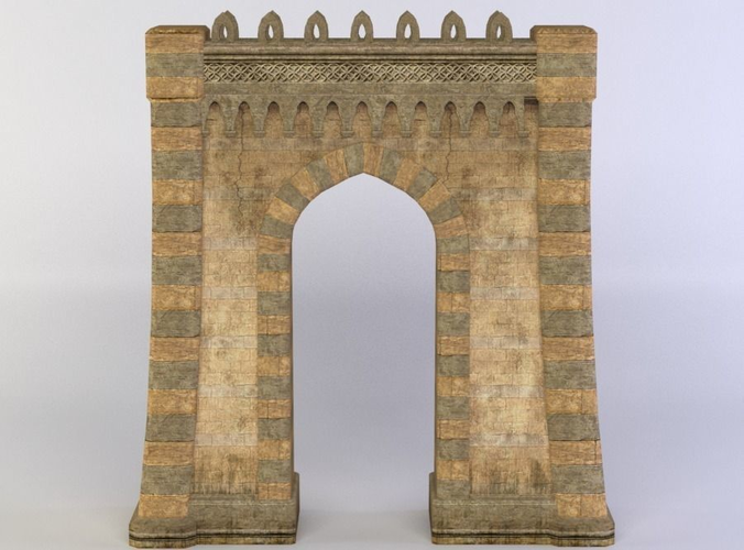 Wall arch Low-poly 3D model