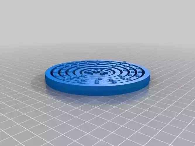 Silver labyrinth maze Free 3D print model