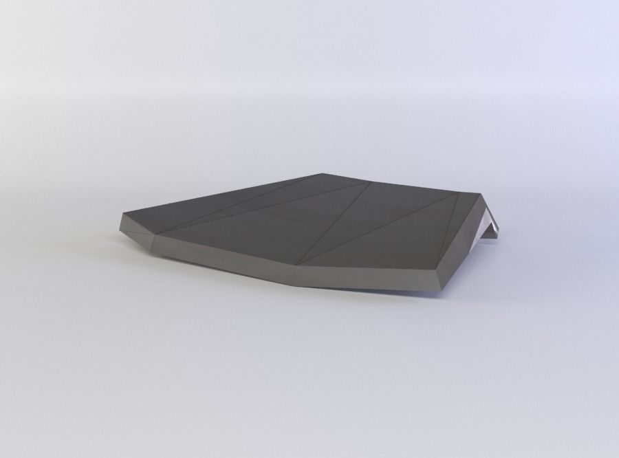 Plate shiver Low-poly 3D model