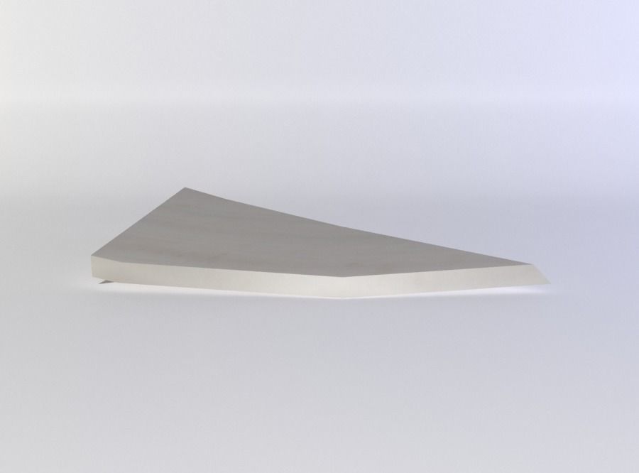 Plate shiver Low-poly 3D model