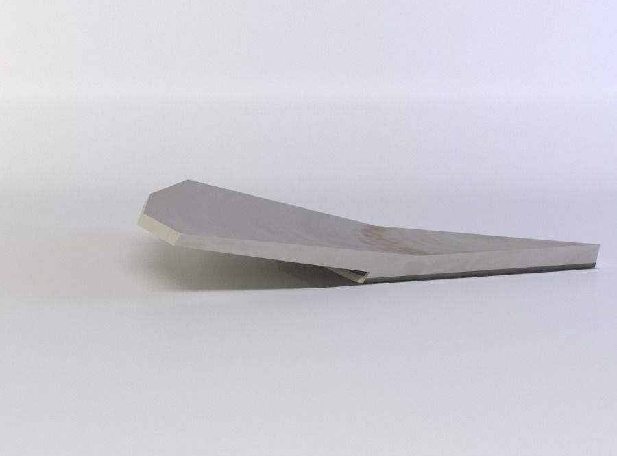 Plate shiver Low-poly 3D model_2