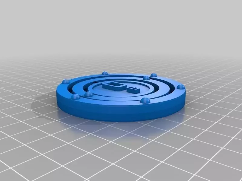Oxygen coin holder Free 3D print model