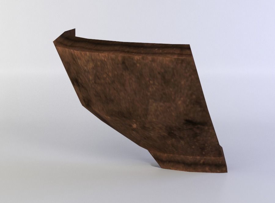 Bowl shiver Low-poly 3D model