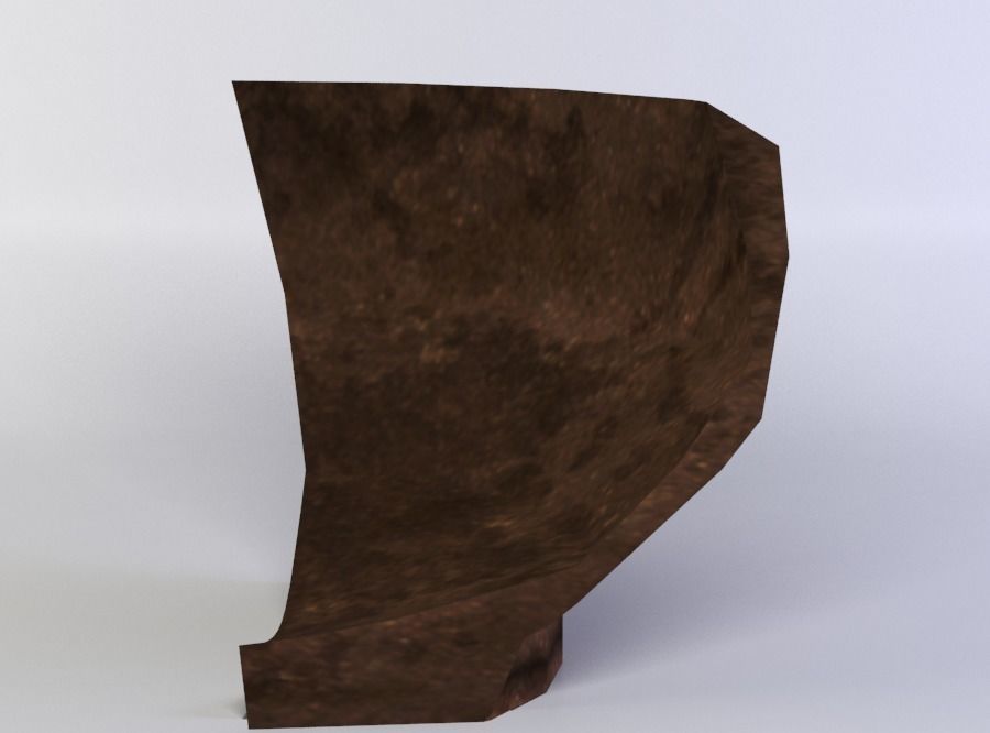 Bowl shiver Low-poly 3D model