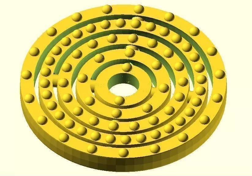 Customizable atom with full control over every ring Free 3D print model