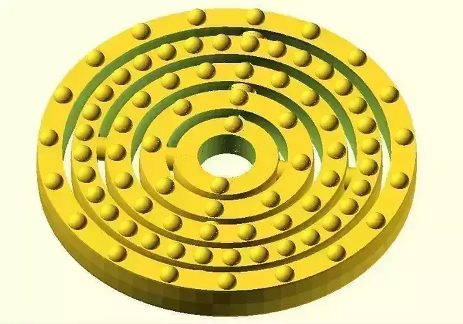 Customizable atom with full control over every ring Free 3D print model