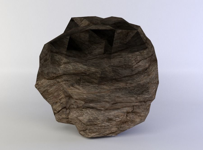Large round rock