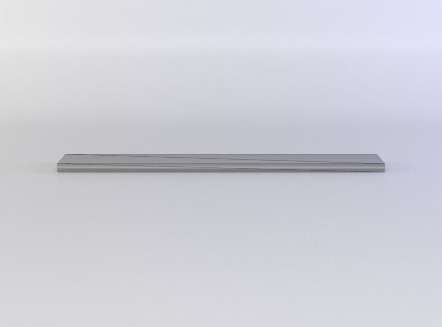 Plank wooden shelf Low-poly 3D model_3