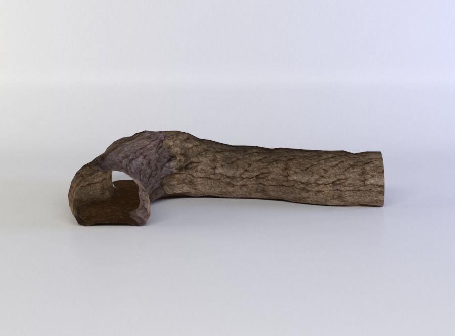 Cave corridor - split Low-poly 3D model_0