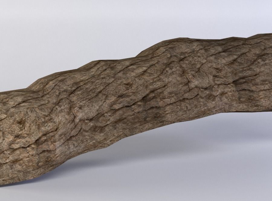 Cave corridor Low-poly 3D model_2