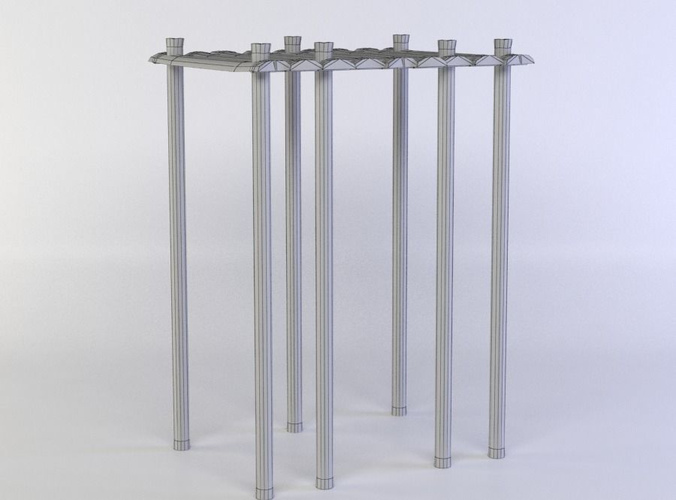 Wooden platform small