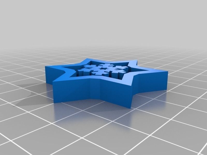 Gyroscopic Snowflake Free 3D print model_8
