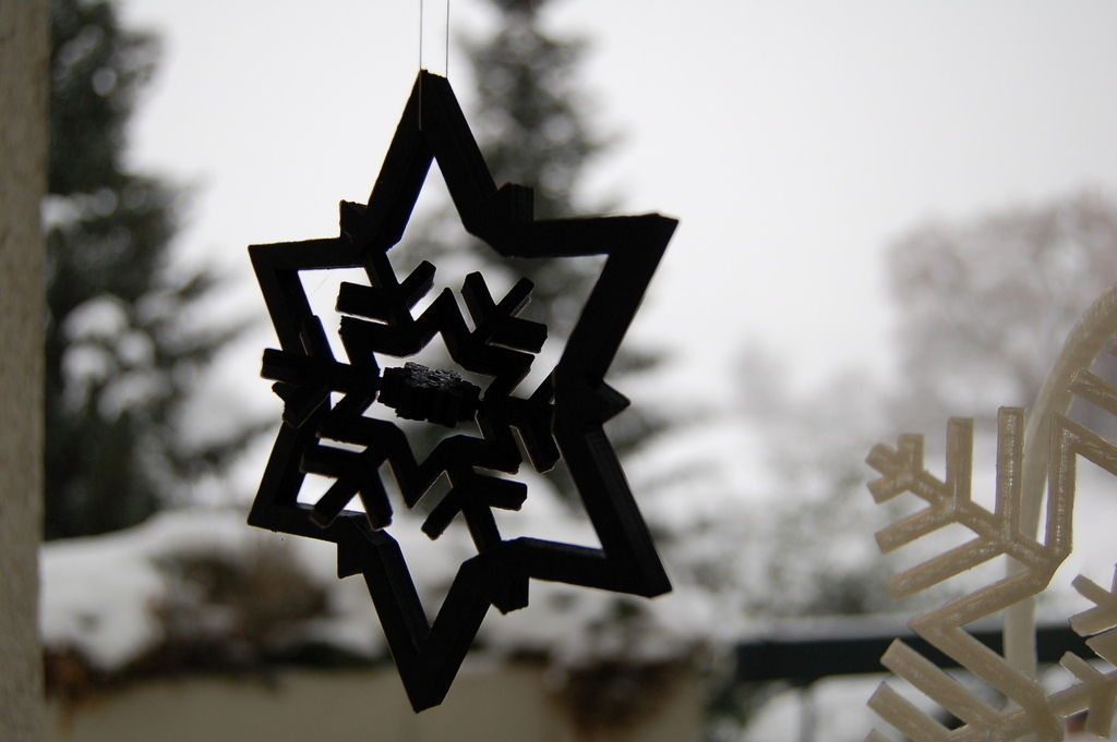 Gyroscopic Snowflake Free 3D print model_2