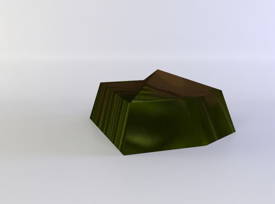 Stepping stone Low-poly 3D model_1