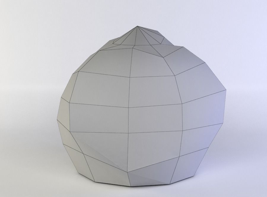 Rock boulder Low-poly 3D model_5