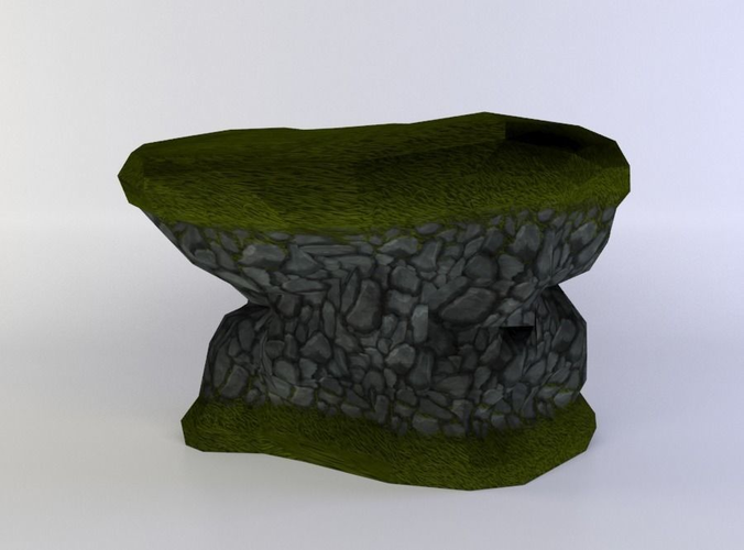 Earth platform Low-poly 3D model