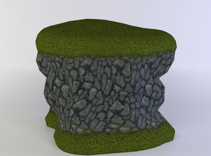 Earth platform Low-poly 3D model