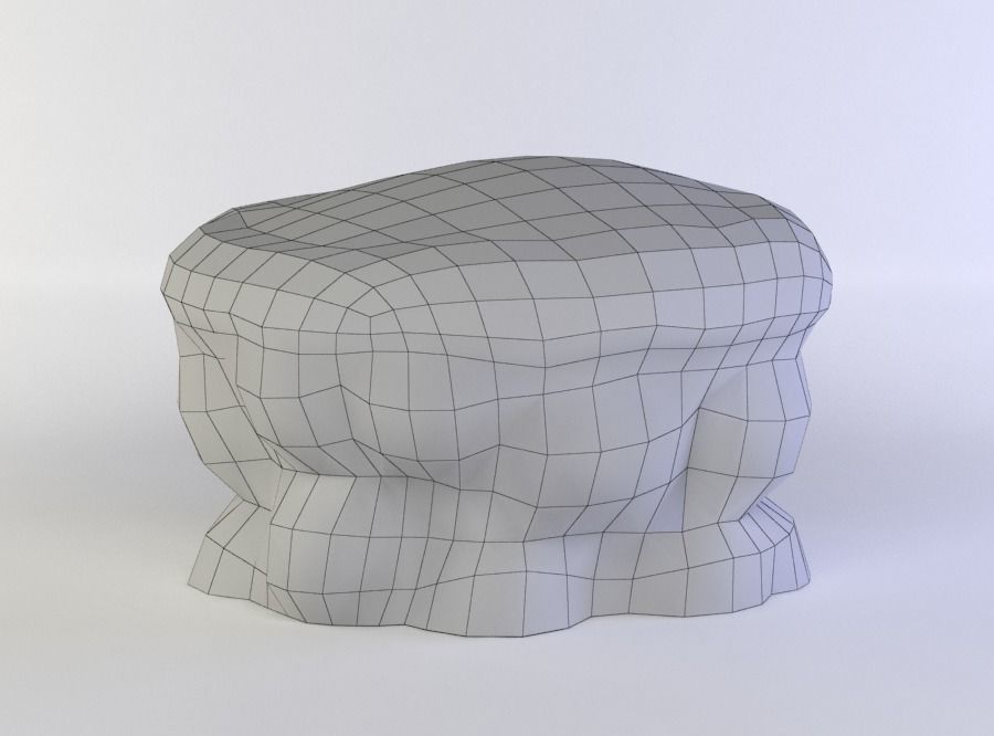 Earth platform Low-poly 3D model_5