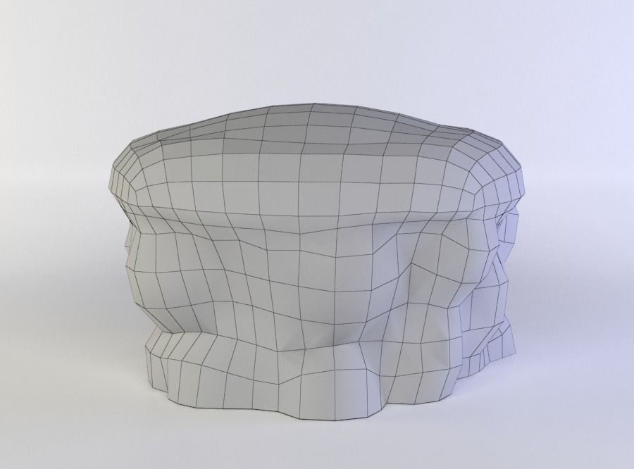 Earth platform Low-poly 3D model_3