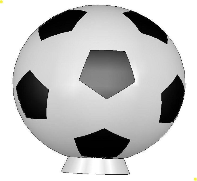 Football ball Free 3D print model_2