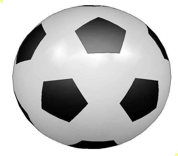 Football ball Free 3D print model_3