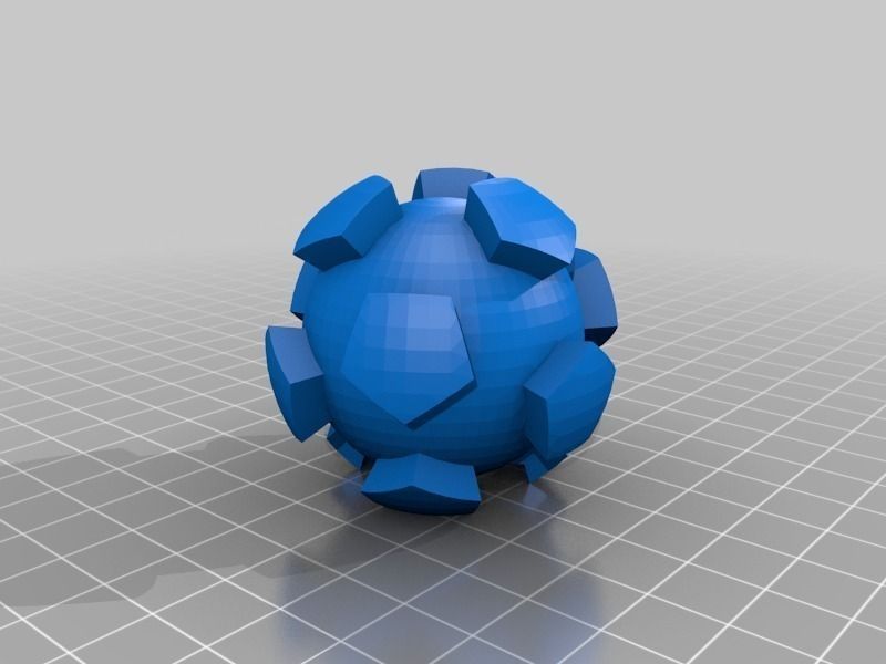 Football ball Free 3D print model_4