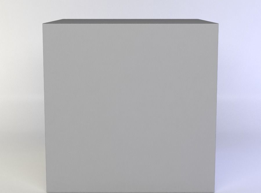 Wooden crate Low-poly 3D model_3