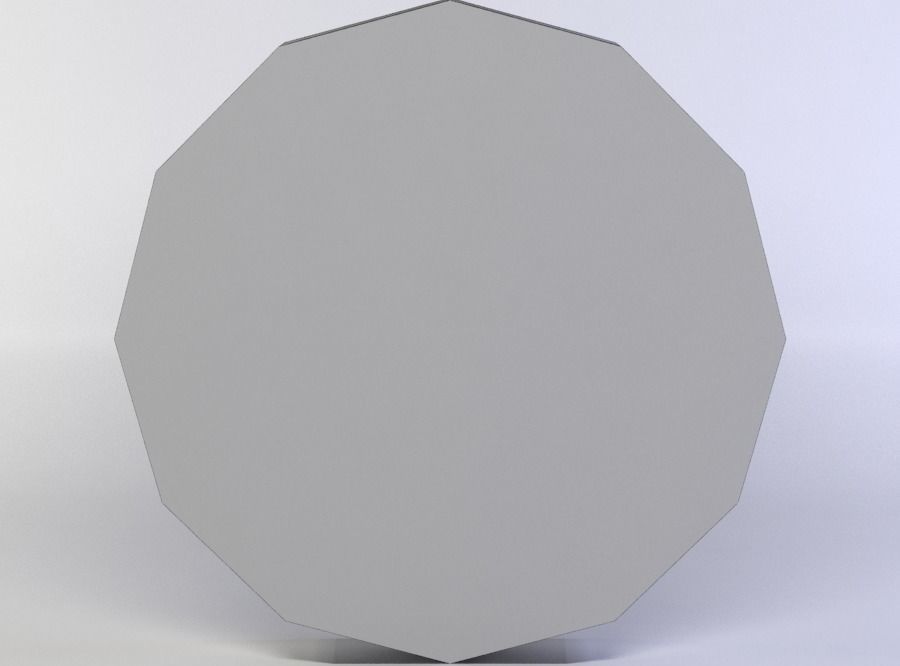 Gold coin Low-poly 3D model_3