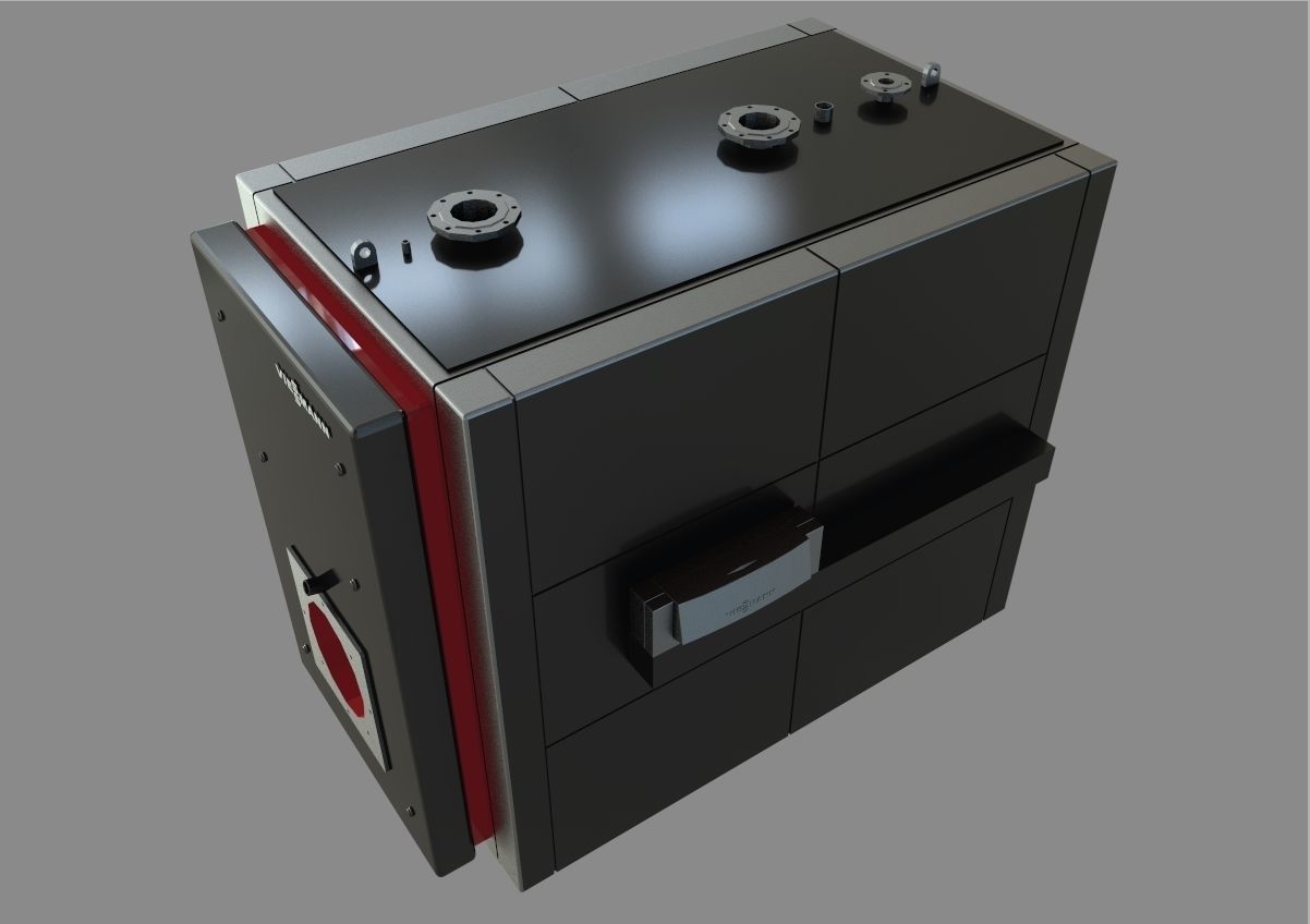  Low-temperature boiler Vitoplex 100 3D model_6