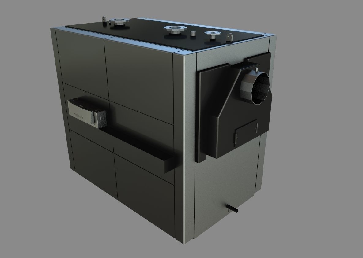  Low-temperature boiler Vitoplex 100 3D model_4