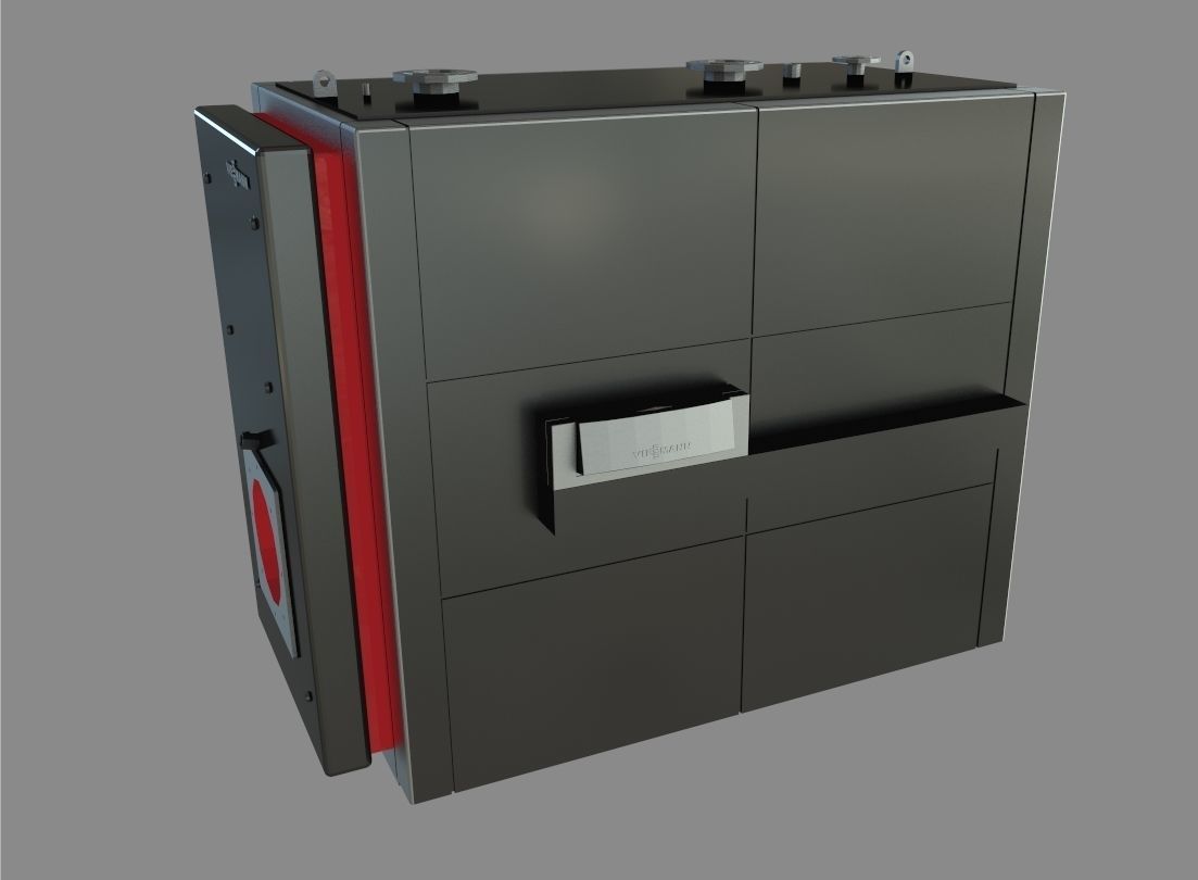  Low-temperature boiler Vitoplex 100 3D model_3