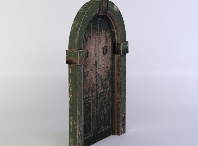 Door old wooden - old wooden