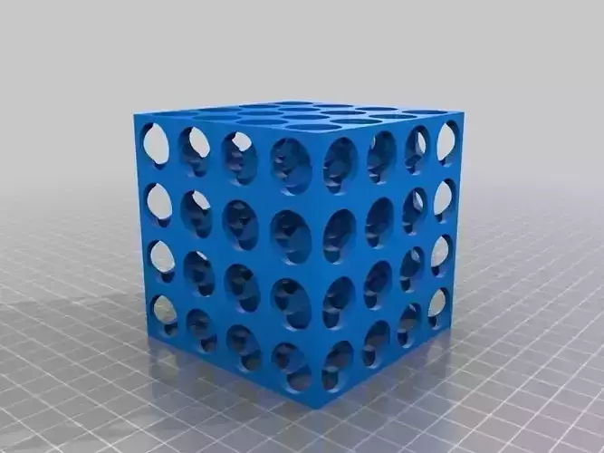 Box with holes Free 3D print model