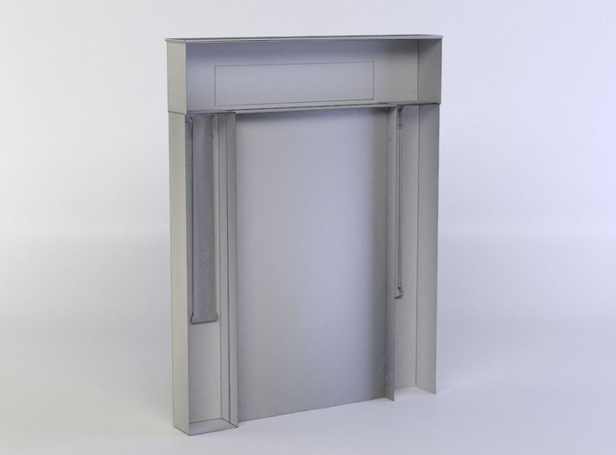 Door wooden with glass panels