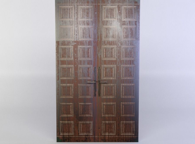 Door wooden with pattern