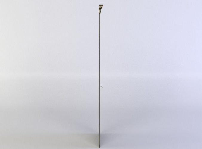 Door metal pole Low-poly 3D model